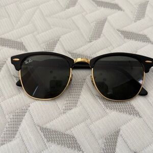Ray-Ban Classic Black and Gold Sunglasses